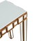 Homeroots 31 x 43.25 x 15 in. Gold Square Reflective Mirror Console Table 396846 - alternate 5
